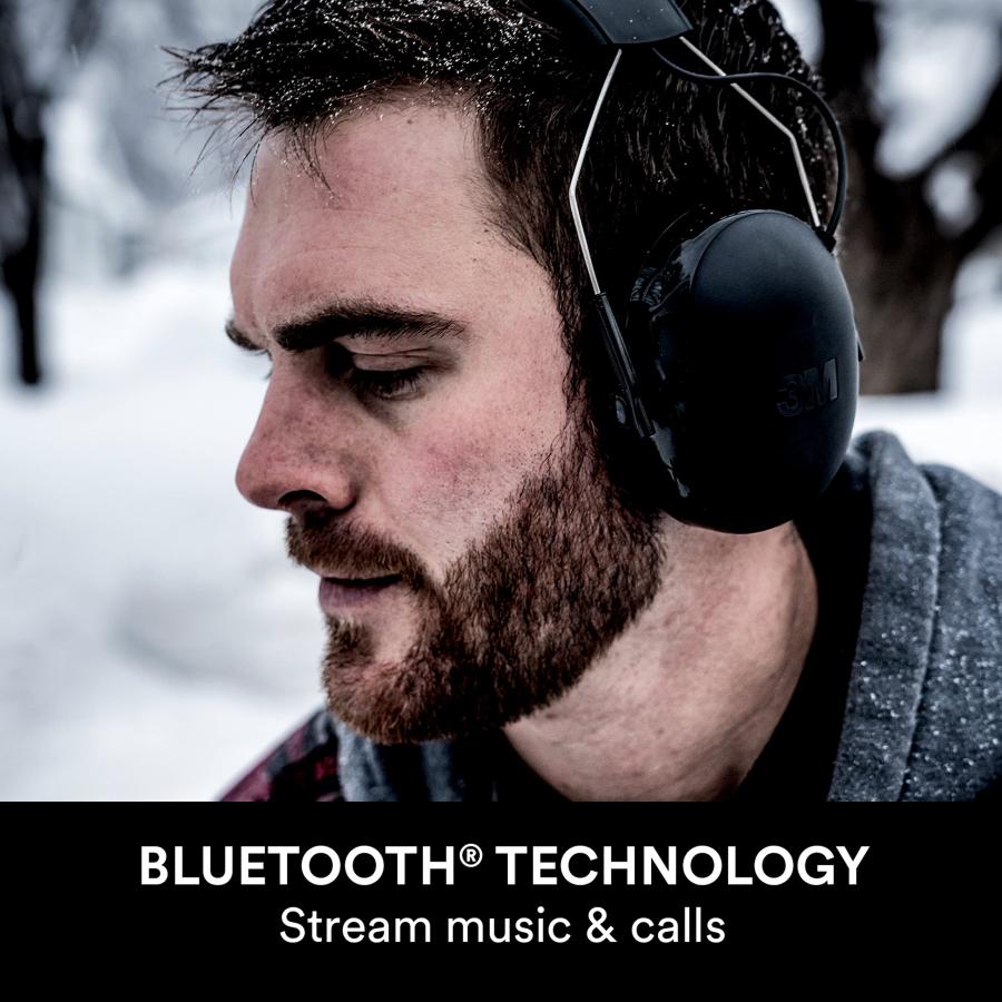 正規取扱店販売店 WorkTunes Connect+Bluetoothワイヤレステクノロジーを搭載したジェルイヤークッション型の聴覚保護具、草刈り、雪かき、建設、作業現場用Bluetoothヘッドフ