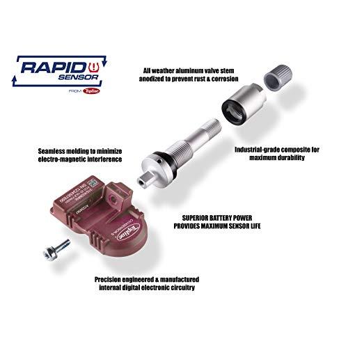 【メーカー直売】 Topline Rapid Tire Pressure Monitoring System Sensors (TPMS) 4個セット|433 MHz|Clamp-on|Maserati GranTurismo GranSport Quattroporte用にプログラム