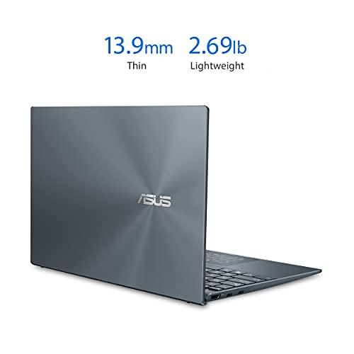 クーポン利用で半額 ASUS ZenBook 14超薄型ノートパソコン14インチフルHDナノエッジベゼルディスプレイ、AMD Ryzen 5 5500 U CPU、Radeon R 5グラフィックス、8 GB RAM、512 GB