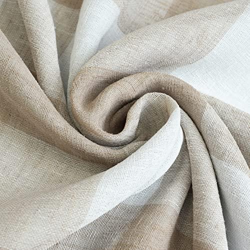 DriftAwayルームディバイダーカーテンベッドルームパティオ扉スライドガラス扉カーテンバッファローチェックプレイドプライバシーサーマルクローゼットカー 