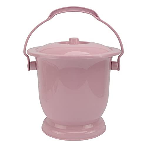 DOITOOL Bedside Commode Bucket Chamber Pot with Lid Handle Bedpan Urine