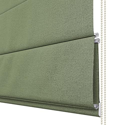 MiLin Blackout Corded Roman Shades for Windows, Blinds for Windows
