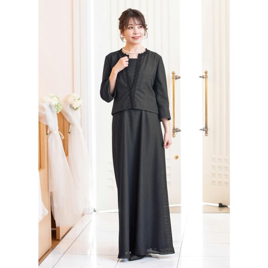 結婚式  フォーマル レース ジャケット 母親   大きいサイズ 黒 ピアノ 大人 ロングドレス  ボレロ 大きいサイズ 小さいサイズ(804)日本製 |  | 18