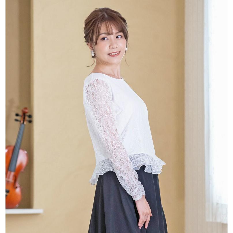 演奏会ブラウス 合唱ブラウス 演奏会 コーラス 衣装 黒 白 バラ柄 ストレッチ ブラウス［切換無しタイプ］オーケストラ 合唱 フォーマル ステージ衣装(bl706) |  | 13