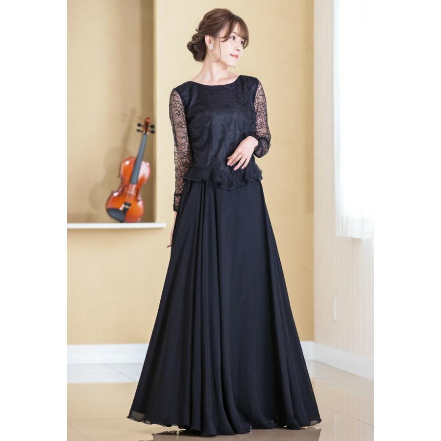 演奏会ブラウス 合唱ブラウス 演奏会 コーラス 衣装 黒 白 バラ柄