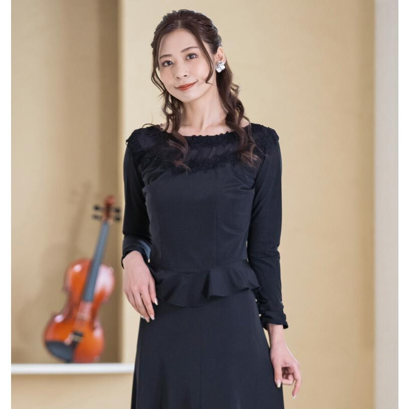 合唱ブラウス 演奏会用ブラウス コーラス 衣装 ブラウス 2段レースの