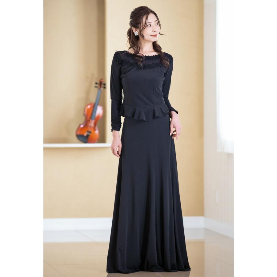 合唱ブラウス 演奏会用ブラウス コーラス 衣装 ブラウス 2段レースの