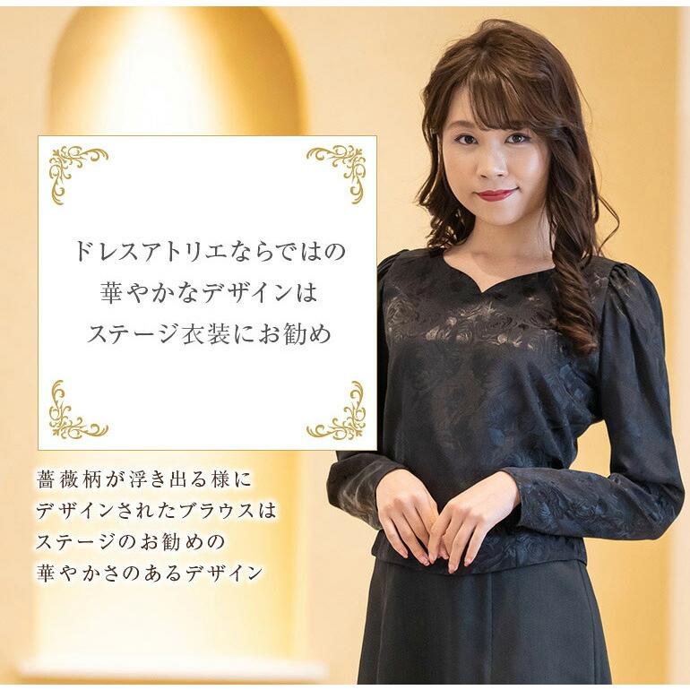 演奏会ブラウス 合唱ブラウス コーラス 衣装 第九 長袖 シフォン