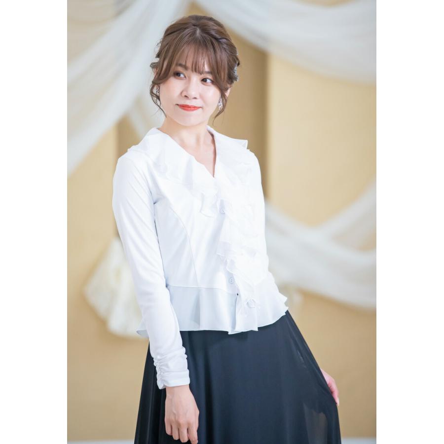 演奏会ブラウス 合唱ブラウス ブラウス 演奏会 白 黒 フォーマル 薔薇柄 ジャガード ブラウス コーラス 衣装 合唱 ピアノ 発表会 大人 オーケストラ (bl825) 演奏会ブラウス 合唱ブラウス ブラウス 演奏会 白 黒 フォーマル