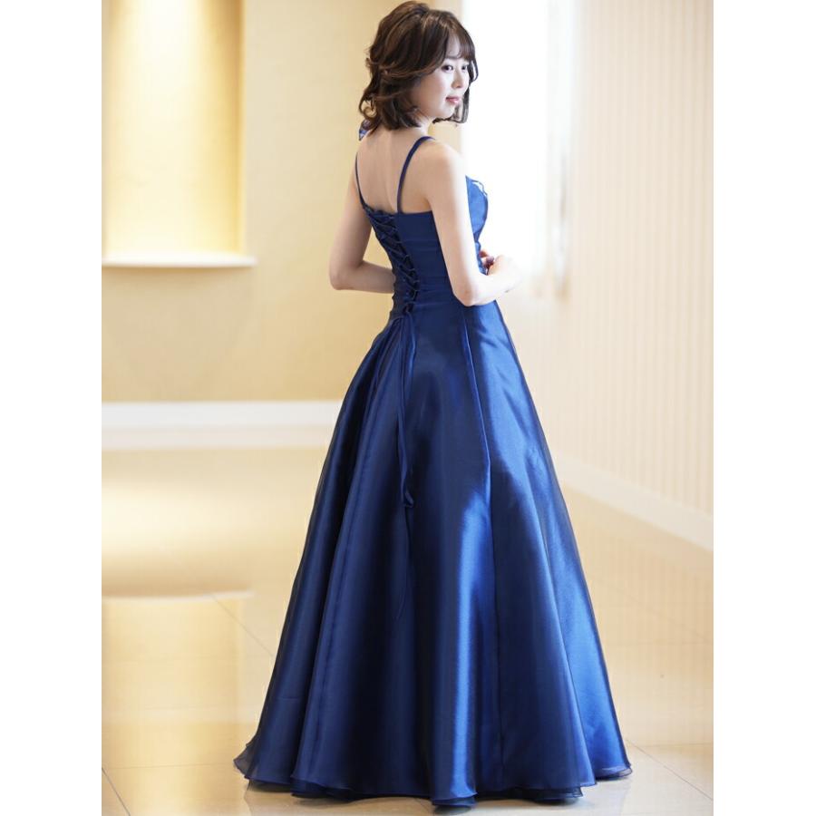 ロングドレス 演奏会 演奏会用ドレス ドレス コルセット型 赤 青