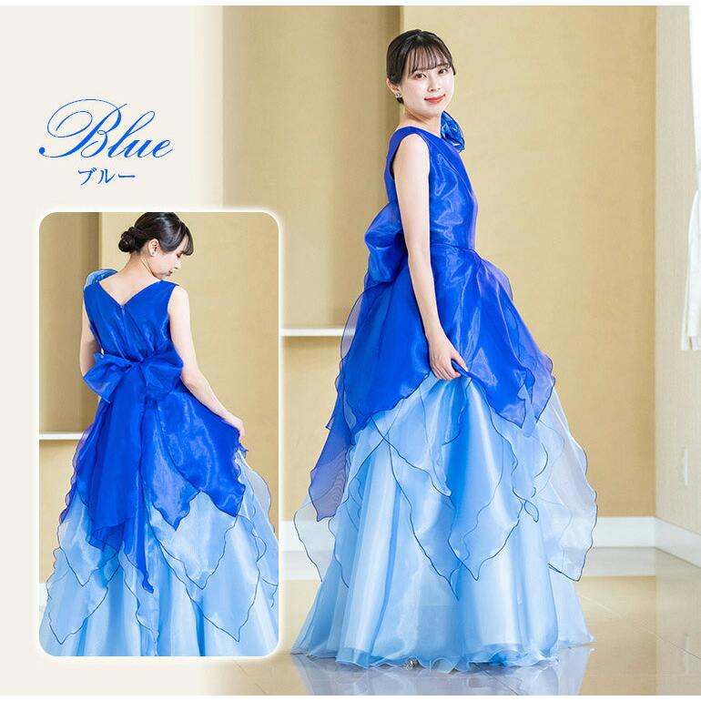 演奏会用ドレス 演奏会 ノースリーブ 花 オーガンジーのドレス ピアノ