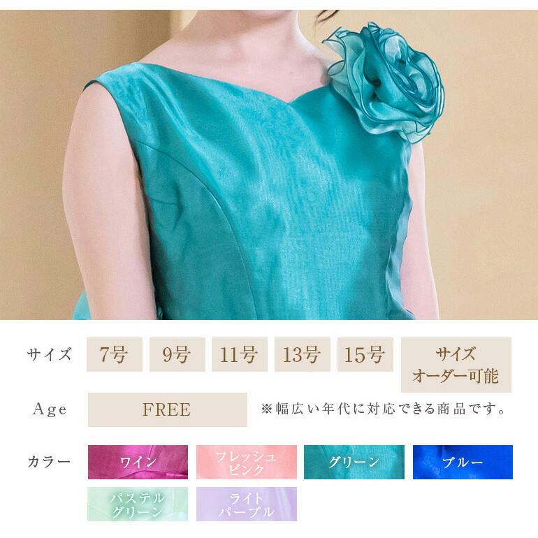 演奏会用ドレス 演奏会 ノースリーブ 花 オーガンジーのドレス ピアノ カラオケ 衣装 発表会 大人 中学生(op3581)の画像