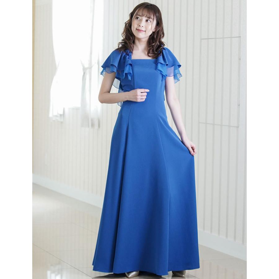 ロングドレス 袖付き 演奏会 デシン素材2way ドレス 演奏会用ドレス