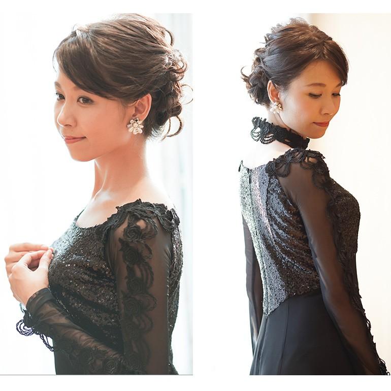 ロングドレス 演奏会 黒 長袖 演奏会用ドレス 袖あり スパンコール ドレス ロング 袖付き ピアノ 大きいサイズ 日本製 声楽 Op3633 Op3633 演奏会衣装製作 ノンプレステージ 通販 Yahoo ショッピング