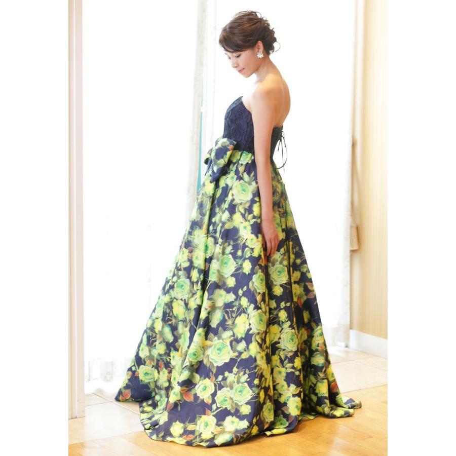 日本製 演奏会用ドレス 薔薇柄 3dプリント ロングドレス Op3635 ネイビー 花柄 発表会 大人 ピアノ 大きいサイズ コンクール ステージ衣装 Op3635 演奏会衣装製作 ノンプレステージ 通販 Yahoo ショッピング