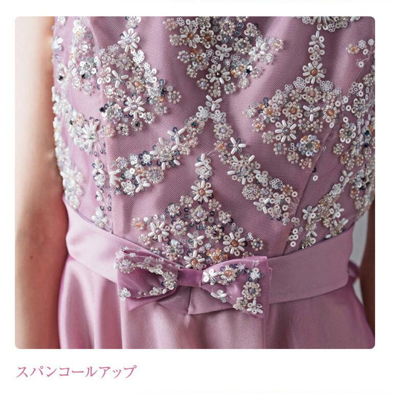 ロングドレス カラードレス 演奏会 スパンコール 刺繍 ドレス