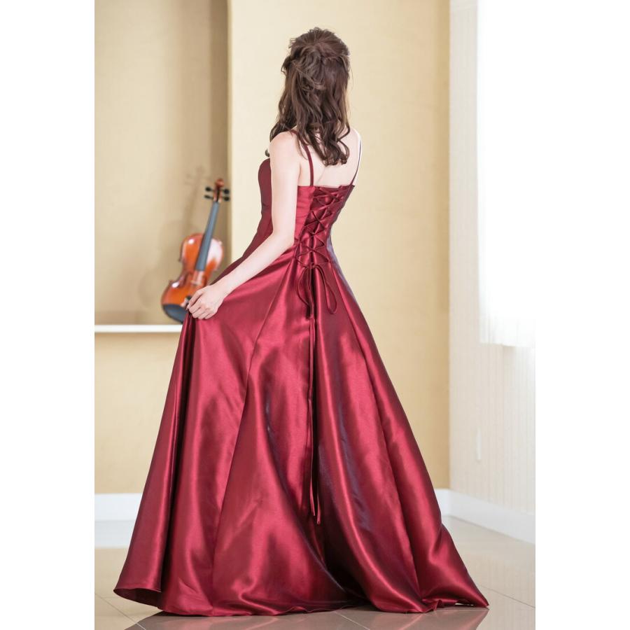 演奏会用、シルク、ロングドレス ロングドレス カラードレス 演奏会 ロング 演奏会用ロングドレス 薔薇