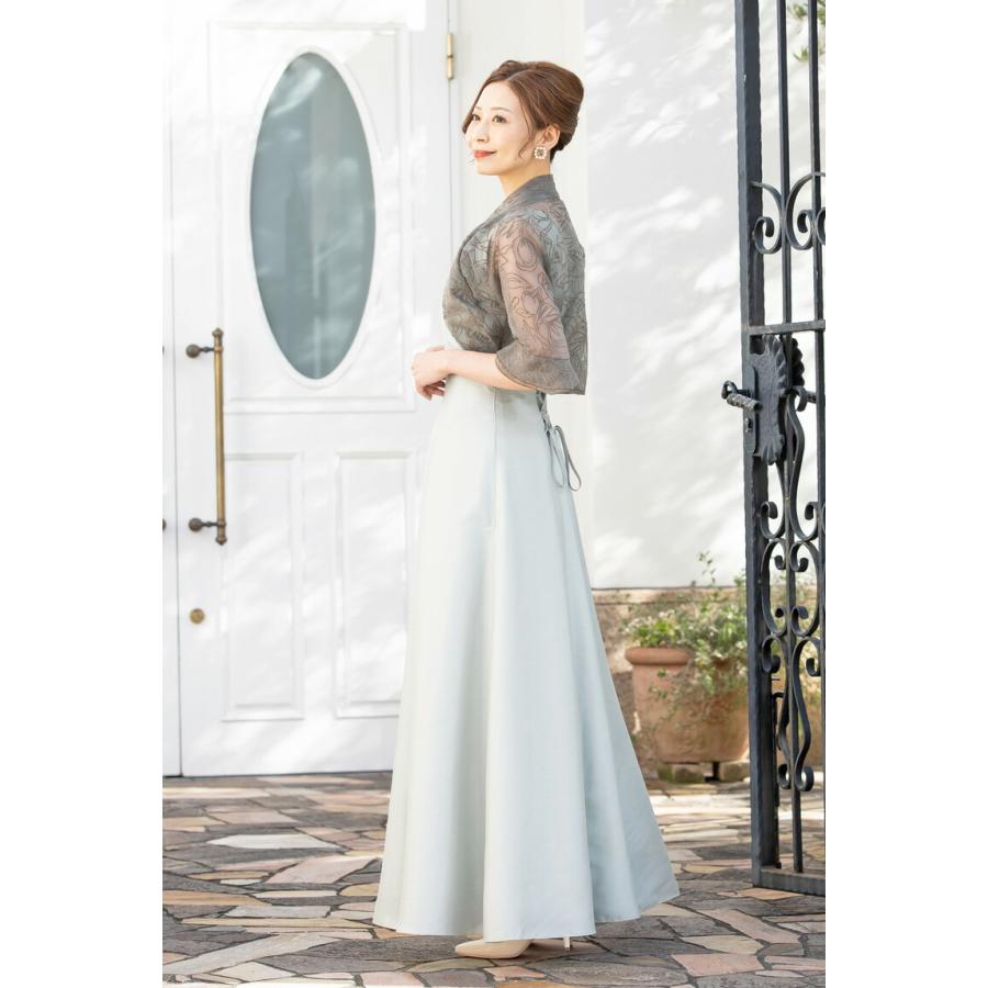 結婚式 親族 フォーマル 正礼装 母親 セットアップ シャンタン ドレス