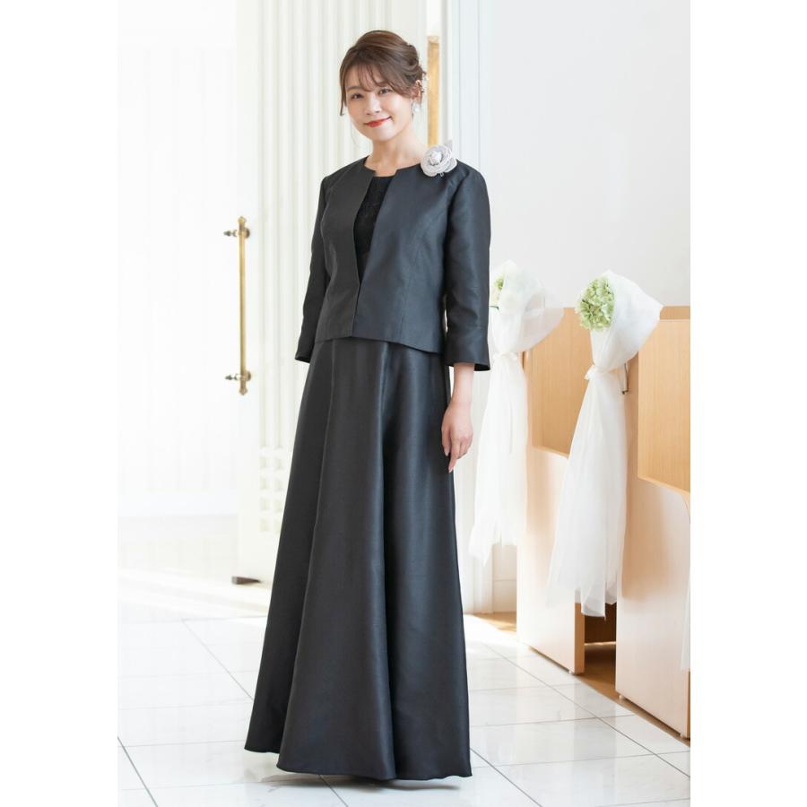 マザーズドレス 結婚式 親族 母親 セットアップ シャンタン