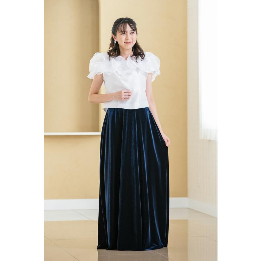 黒ロングスカート 演奏会 衣装 ベロア ロングスカート 黒 コーラス