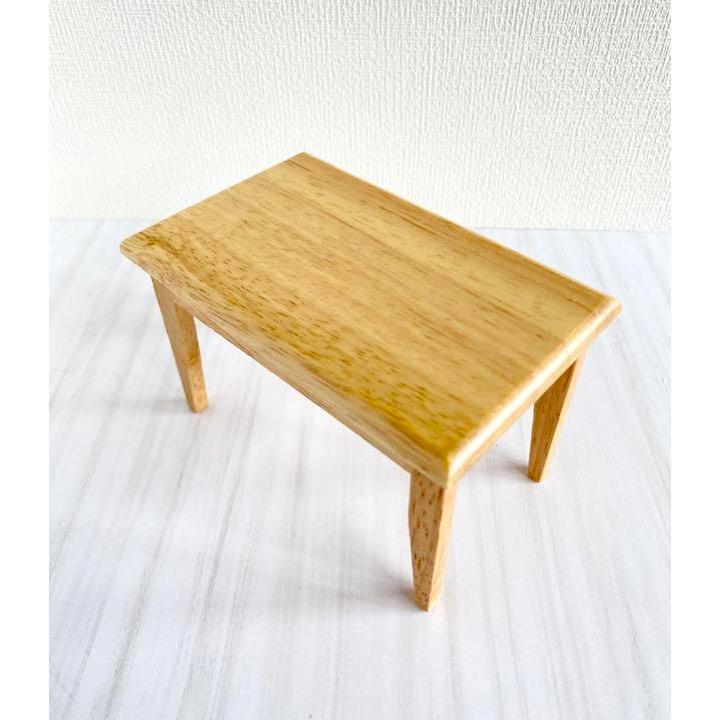 ドールハウス家具　ミニチュア家具　木製ダイニングテーブルセット｜non-shop｜05