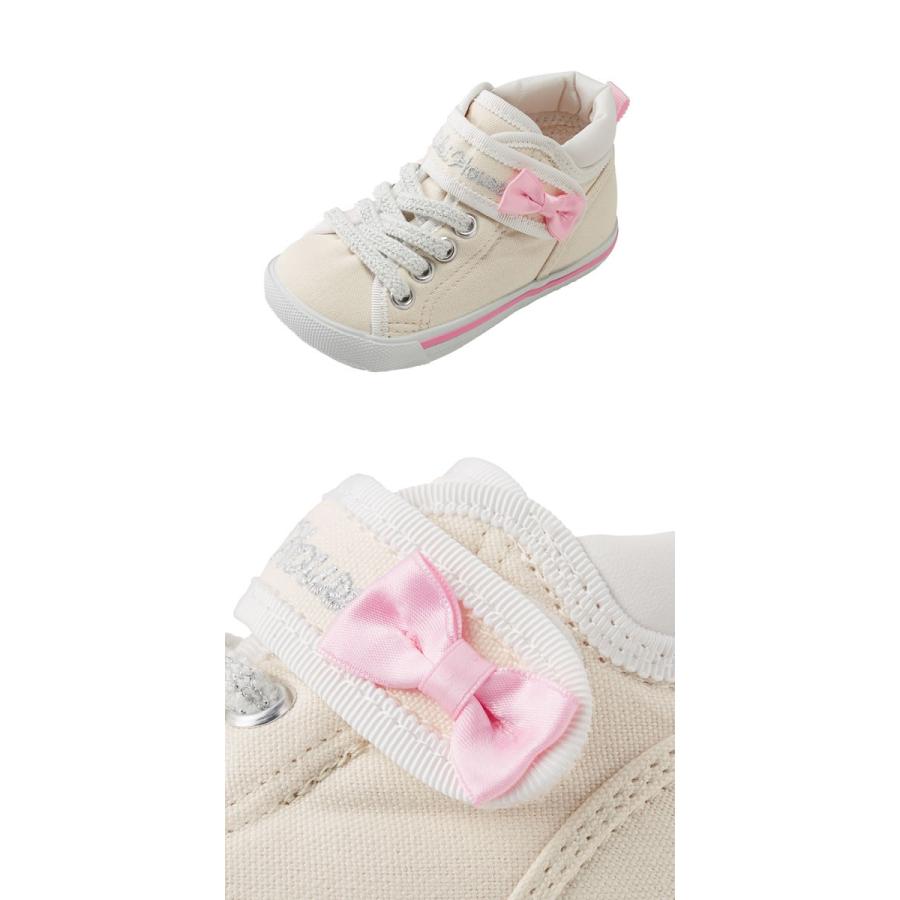 【関税込み】ミキハウス MIKIHOUSE　ミニリボン付きセカンドベビーシューズ【日本製】【送料無料】【ベビー】【キッズ】 靴下のような履き心地