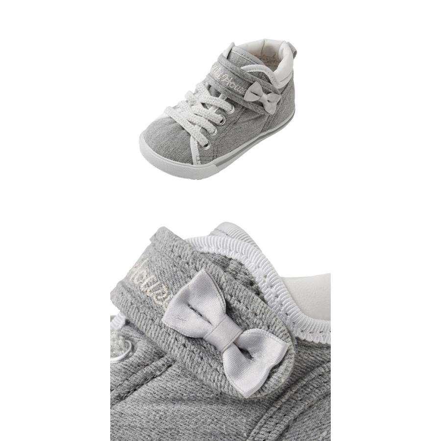 【関税込み】ミキハウス MIKIHOUSE　ミニリボン付きセカンドベビーシューズ【日本製】【送料無料】【ベビー】【キッズ】 靴下のような履き心地