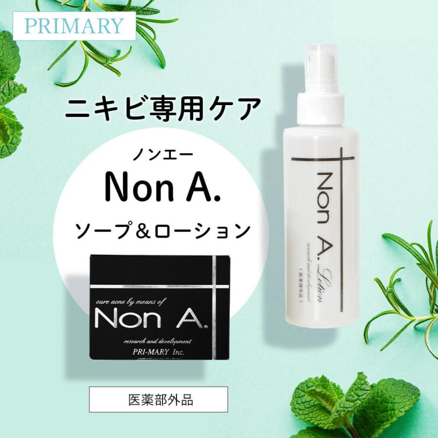 Non A. ニキビ 化粧水 ニキビケアセット 2点セット 洗顔料 洗顔石鹸 