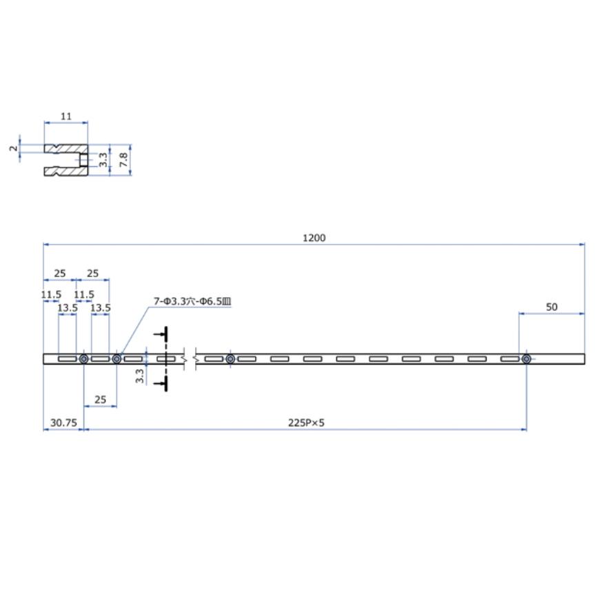棚　DIY　ASF-1　 チャンネルサポート（ガチャ柱・棚柱） クローム 1200ミリ　　1本単位 |  | 10