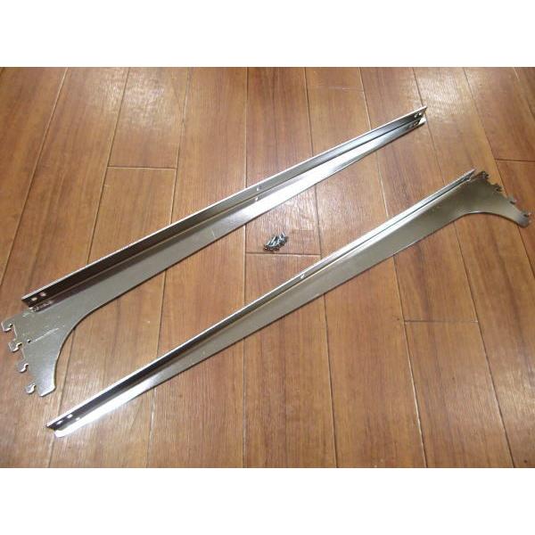 ロイヤル　ウッドブラケット ROYAL ロイヤル ウッドブラケット A-32 L=450 木棚板用専用 クローム