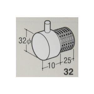 ロイヤル黒 32ミリ丸パイプに使用するエンドキャップ(単品) フラットロコキャップデコ FLD 呼び名32 Aブラック|nonaka|03