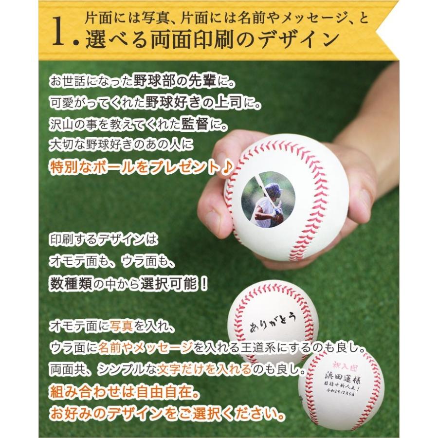 名入れ 野球ボール 名前 写真入り 両面印刷 台座付き ラッピング込み Gho Baseball Rm 名入れマイスター 通販 Yahoo ショッピング