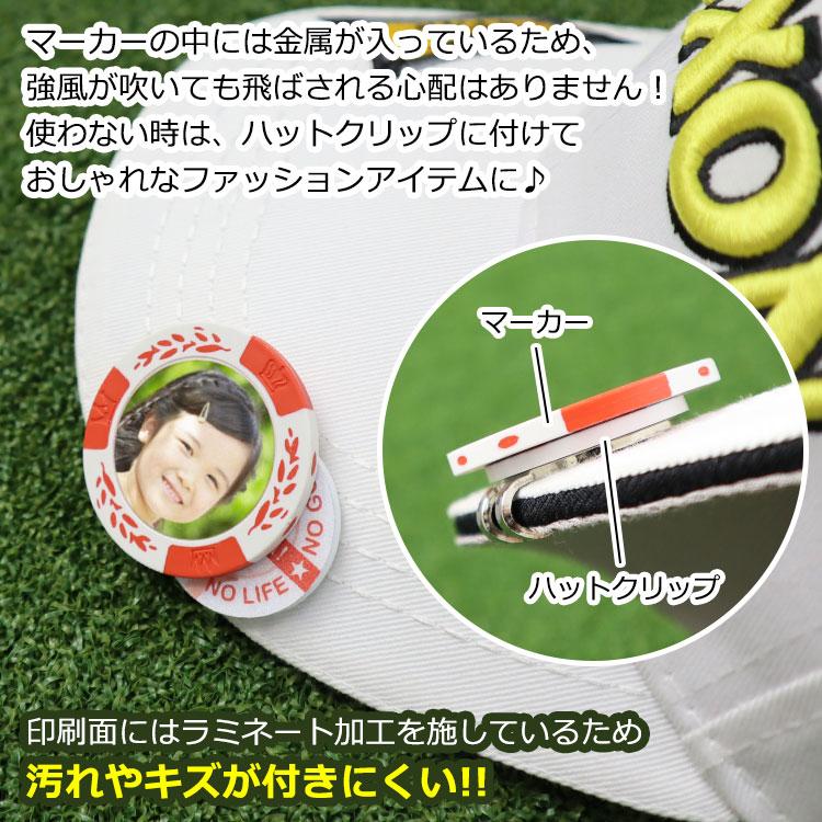 GHOGolf ゴルフマーカー 【写真入りカジノチップマーカー「クラウン