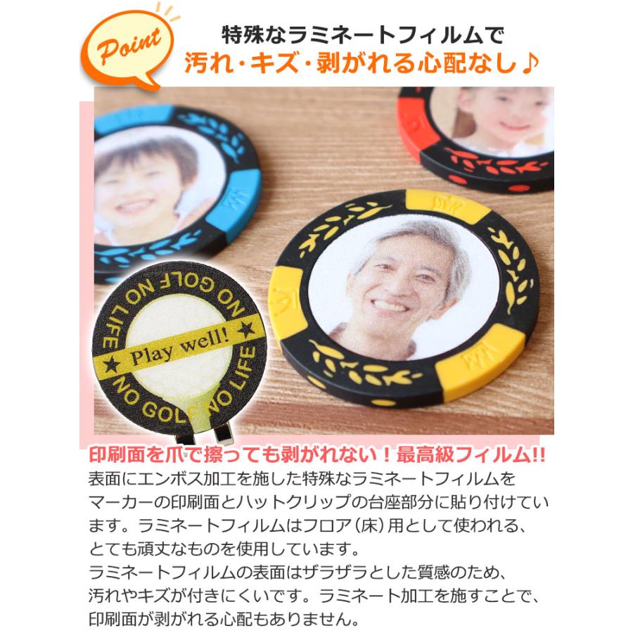 GHOGolf ゴルフマーカー 【写真入りカジノチップマーカー「クラウン