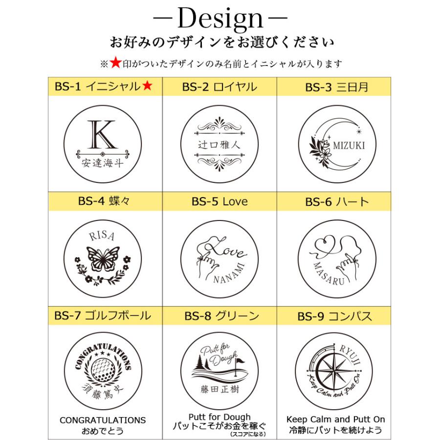 名入れ ゴルフマーカー & ハットクリップ 【ネイビー フラッグ】/ 槌目 真鍮 ステンレス / マグネット オリジナル おしゃれ プレゼント GHOGolf NEW26 | GHOGolf | 12