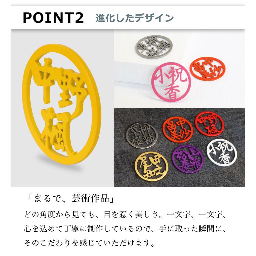 ゴルフ マーカー 名入れ 【ステンレス切り文字 ゴルフマーカー FULL NAME】1個 漢字3〜4文字 大きいサイズ おしゃれ 名前 プレゼント 還暦 マグネット GHOGolf |  | 04