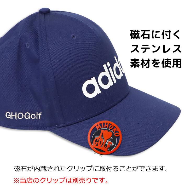 ゴルフマーカー 名入れ 40mm 【ステンレス切り文字 ゴルフマーカー MINE】 ローマ字 大きいサイズ おしゃれ 名前 プレゼント マグネット ゴルフグッズ GHOGolf | GHOGolf | 06