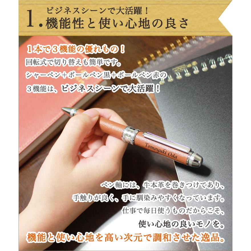 プラチナ万年筆 【即日発送】 ボールペン 名入れ 【多機能ボールペン