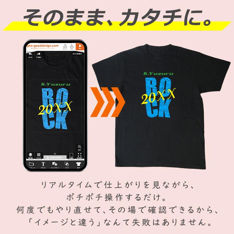 ＜デザインシミュレーター専用注文ページ＞【オリジナル Tシャツ】名入れ メンズ レディース プレゼント 綿 半袖 名前 黒 赤 白 青 ギフト 還暦 父の日 GHOGolf |  | 04