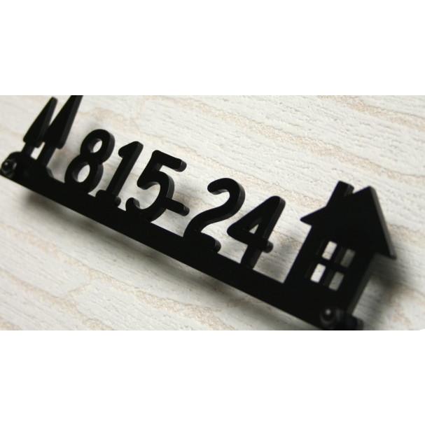 表札 ステンレス ステンレスレーザーカット表札 番地・我が家 | 表札マイスター | 03