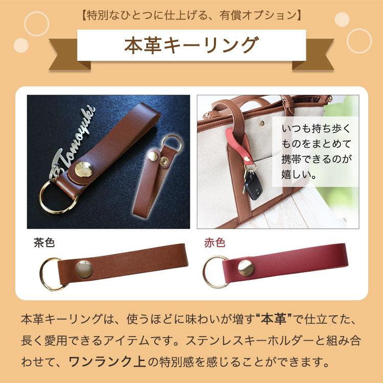 名前 キーホルダー 【名入れ ステンレスネームキーホルダー】銀婚式
