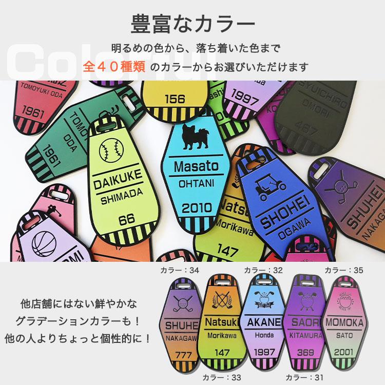 ネームプレート 名入れ ネームタグ 【Gradia -グラディア-】 ゴルフ 本革ベルト アクリル キーホルダー バッグ 母の日 父の日  名札 キーホルダー GHOGolf NEW26 | GHOGolf | 05