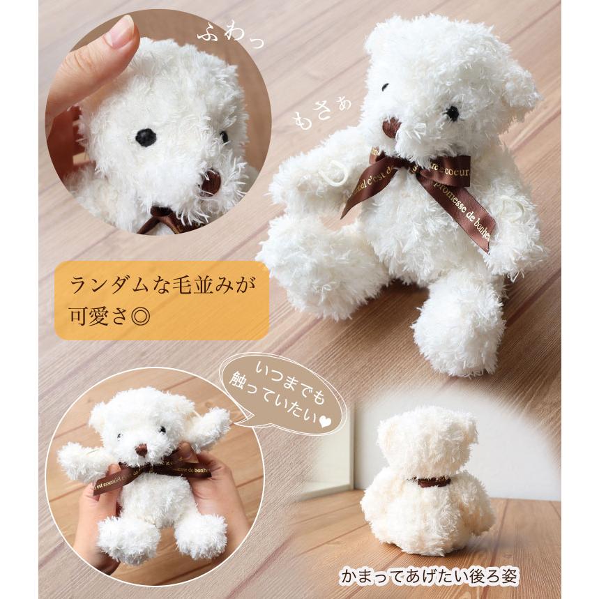 【即日発送】テディベア 入浴剤 HugHugテディ＆フラワーセットS バスフレグランス「Petit（プチ）」 退職祝い 入学 卒業 花 ソープフラワー ぬいぐるみ ギフト |  | 07