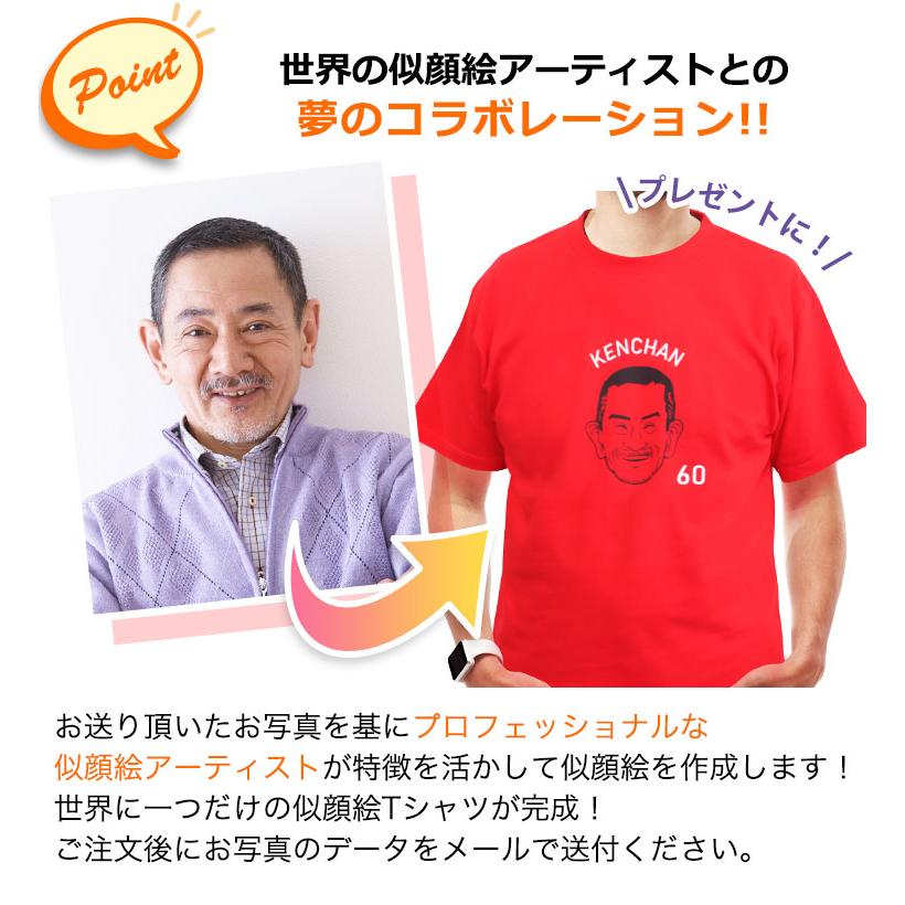 Tシャツ 名入れ 【似顔絵 tシャツ】 メンズ レディース 男性 女性 犬