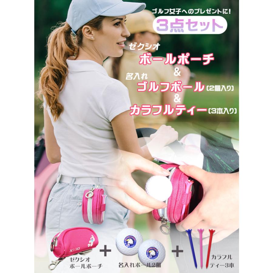 【新品未使用】ゴルフボールポーチ SRIXON 【即日発送】【 ゼクシオ ボール ポーチ ＆ 名入れ ゴルフ 片面