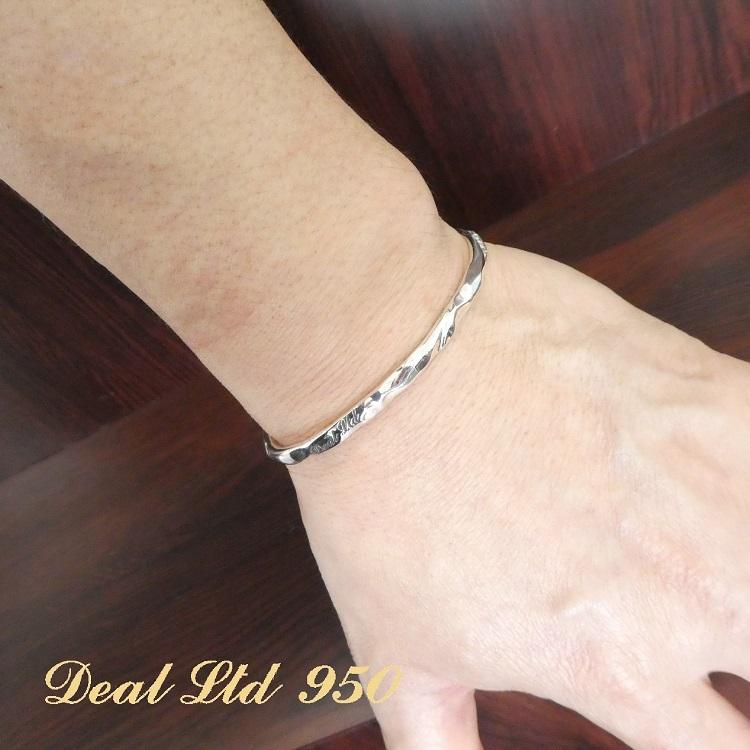 楽天市場】DEAL DESIGN ディールデザイン HAMMERD LINE BANGLE