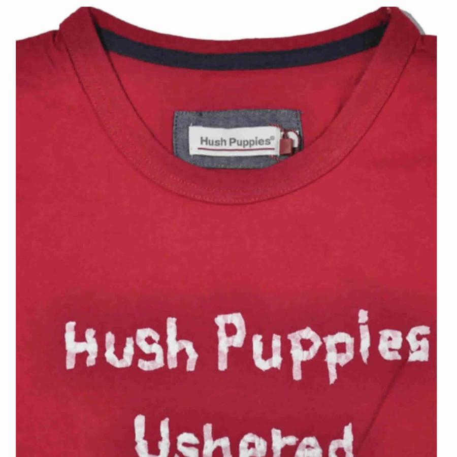 ハッシュパピー（Hush Puppies） Tシャツ ローマ字プリント 天竺T 