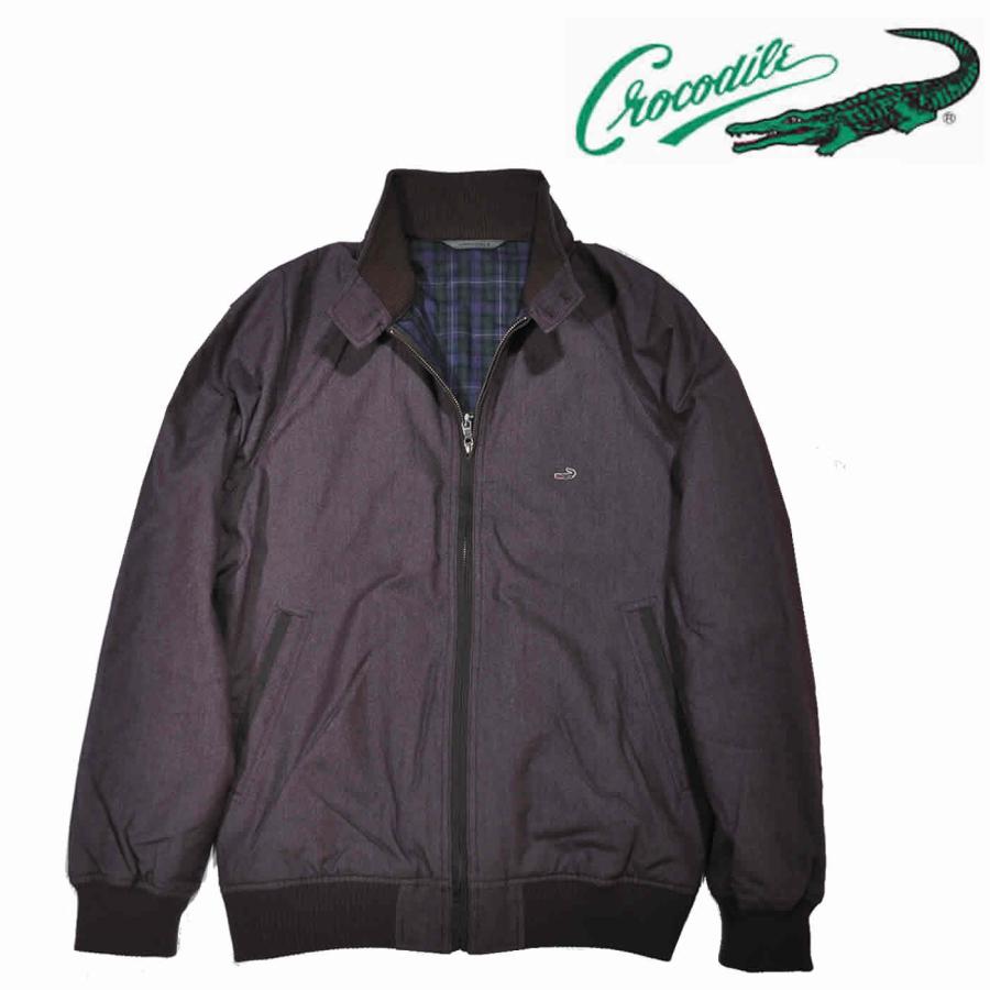 Crocodile（クロコダイル） スイングトップ 長袖 綿混 薄中綿ドッグ衿 