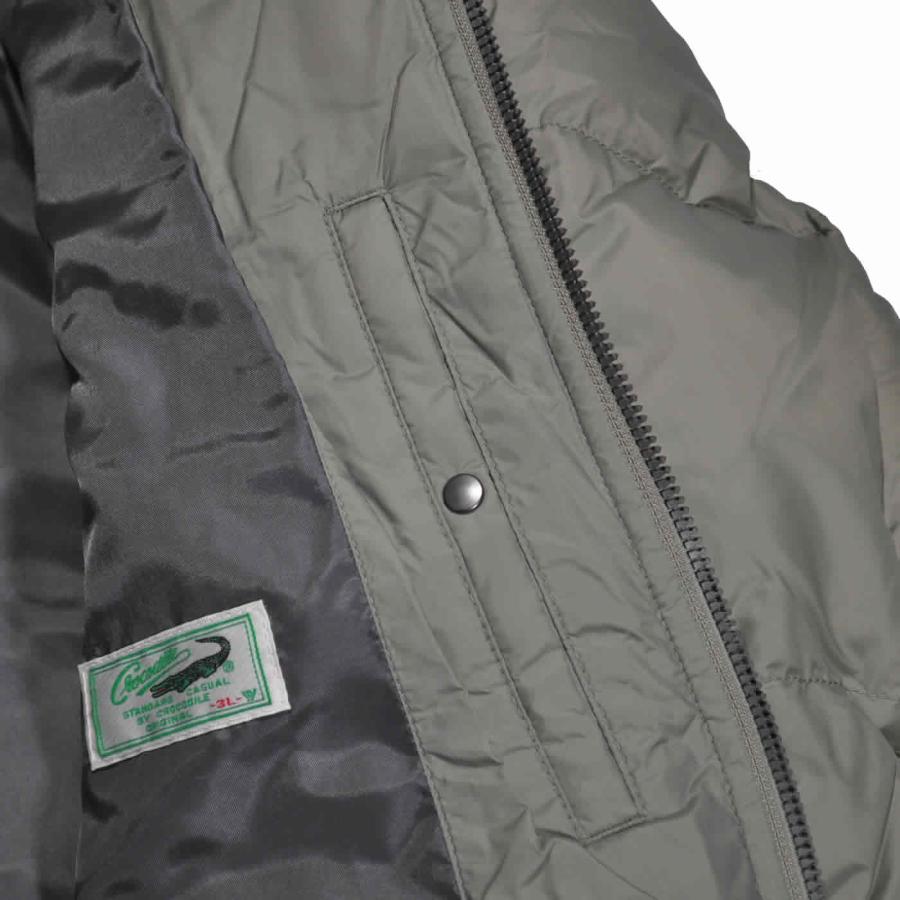 Crocodile（クロコダイル） ダウンジャケット 軽量ナイロン 長袖キルト 