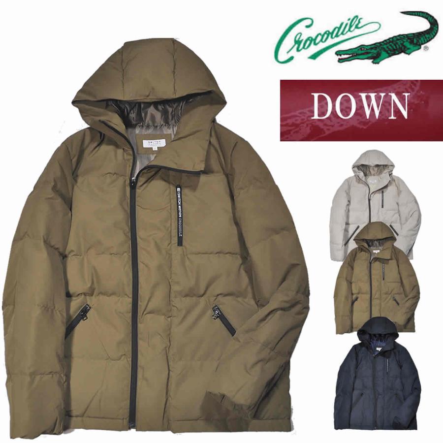 Crocodile（クロコダイル） ダウンジャケット 長袖 軽量キルトブルゾン